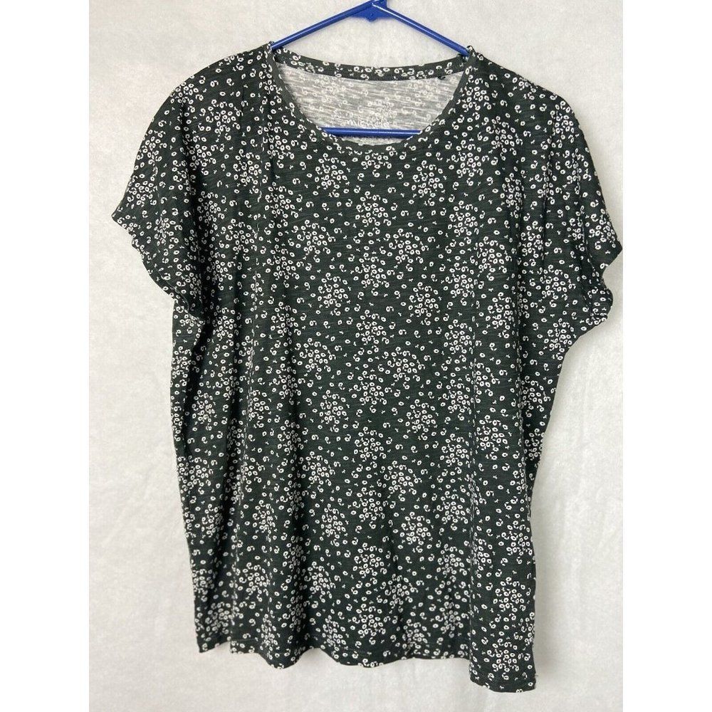 Michèle Boyard Women Black  White  Short Sleeve T-Shirt  Top 40 eur large